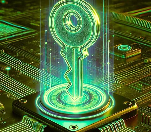 Futuristic rocket flying toward a glowing target